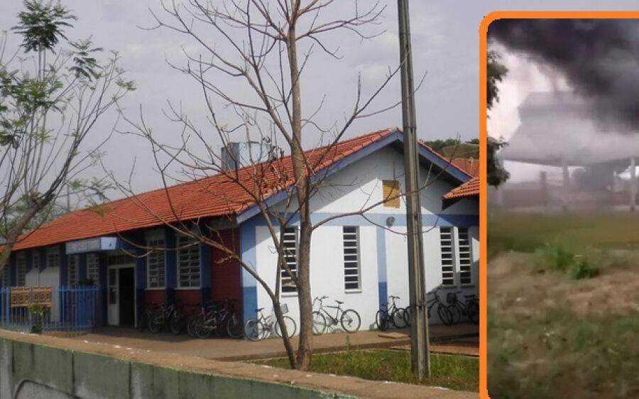 Pedro Gomes: Vândalos ateiam fogo em repartição da escola Profª Cleuza Teodoro