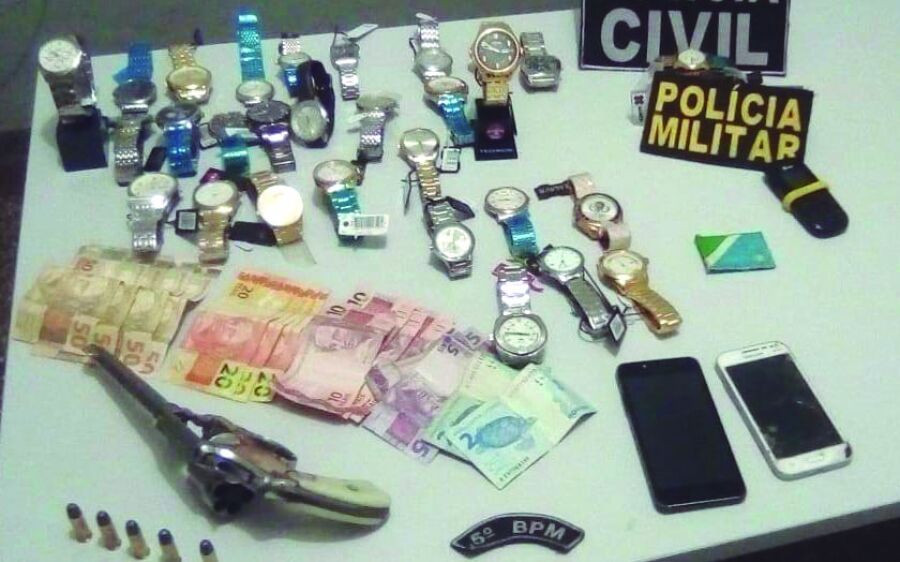 PM, Polícia Civil e PRF prendem em flagrante autores de roubo a joalheria de Rio Verde