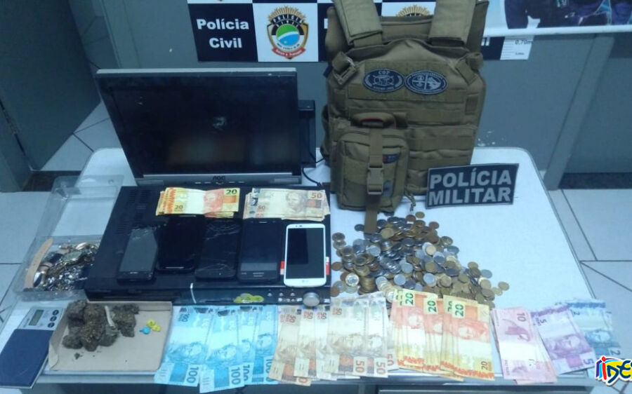 Operação das polícias Militar e Civil prende três irmãos por tráfico de drogas em Camapuã