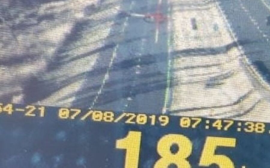 PRF flagra veículo a 185 km/h na BR-163