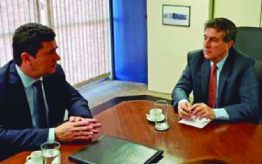 Com ministro Moro, Murilo pede  reforço em patrulhamento na fronteira