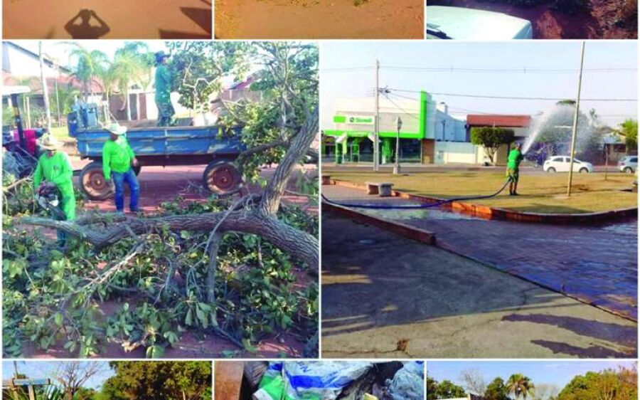 Limpeza urbana remove  entulhos descartados  irregularmente em Rio Verde  