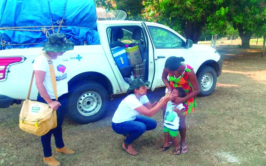 Prefeitura de Coxim leva vacinação  a famílias no Pantanal do Paiaguás