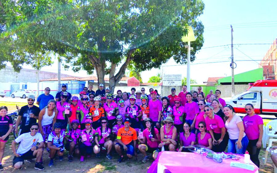 2º Pedal Rosa de Coxim  reúne 70 mulheres