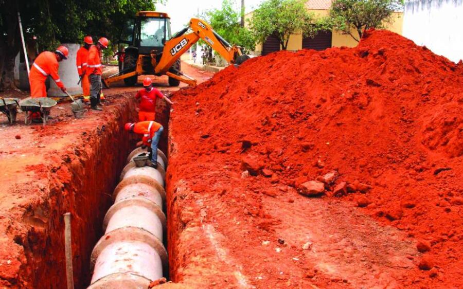 Obra de esgotamento sanitário em Rio Verde, contemplara cerca de 2.500 pessoas