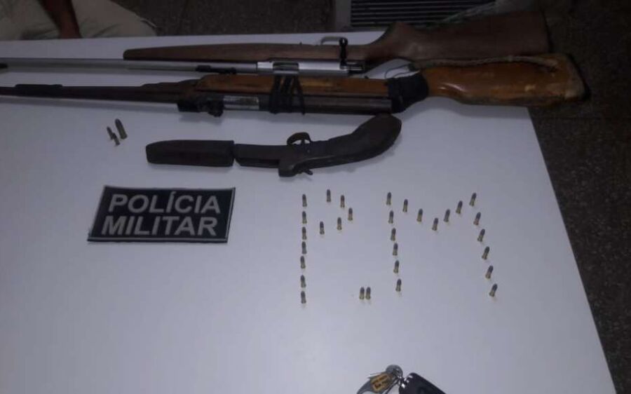 Polícia Militar prende autor e apreende armas de fogo e Munições em Rio Verde