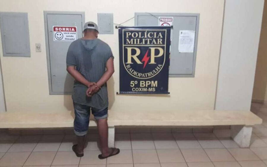 Polícia militar prende homem por roubo em Coxim