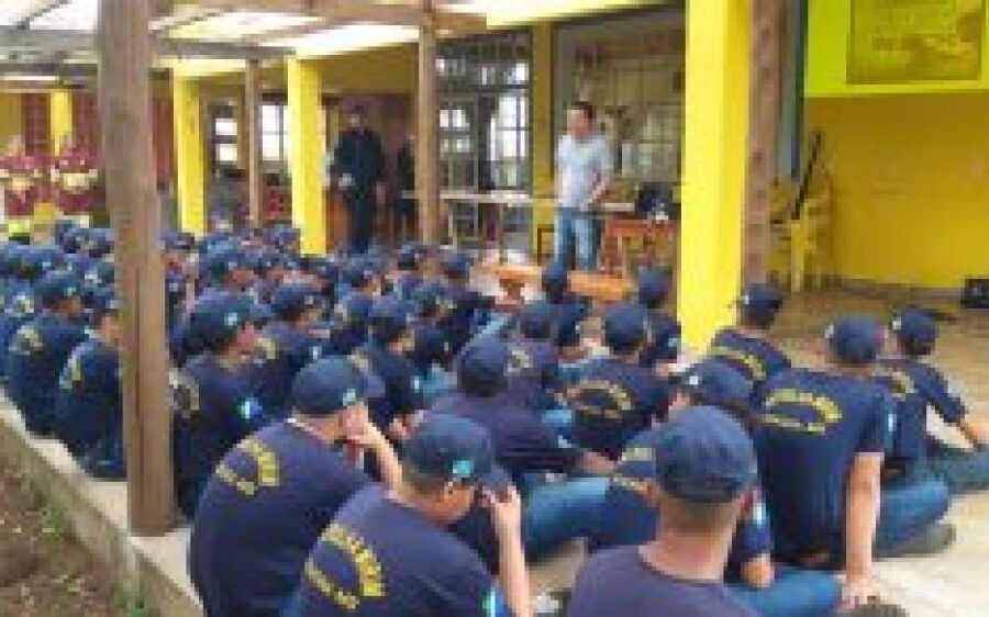 Polícia Militar em parceria com a Prefeitura realizam acampamento com Patrulheiros Mirins