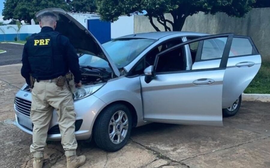 PRF recupera em Sonora (MS) veículo roubado em Cuiabá (MT)