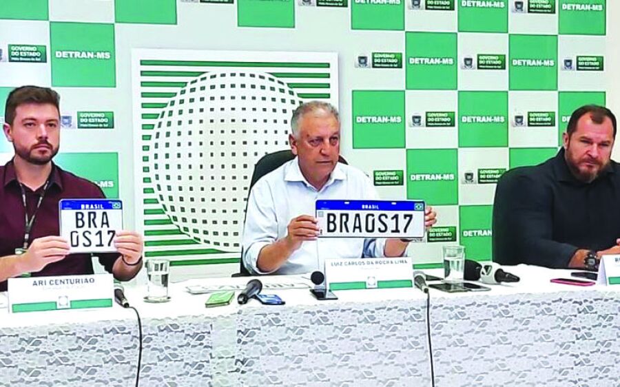Detran-MS adota Placa  Mercosul a partir de fevereiro