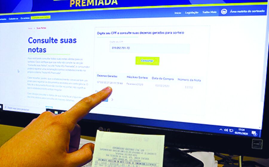 Consumidor não precisa guardar cupom para sorteio da Nota MS Premiada