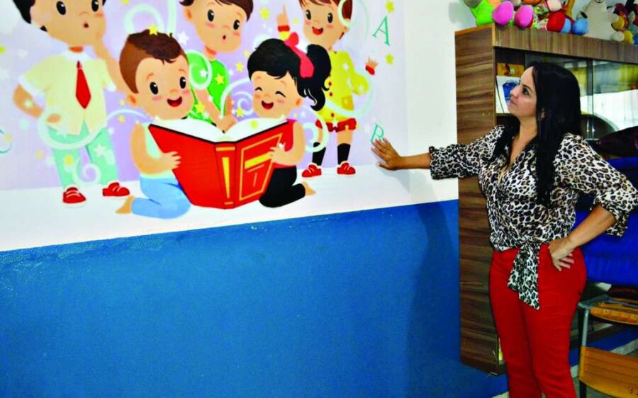 Rio Verde: Vice-Prefeita Dinalvinha Viana, visita obras em escolas e creches do município