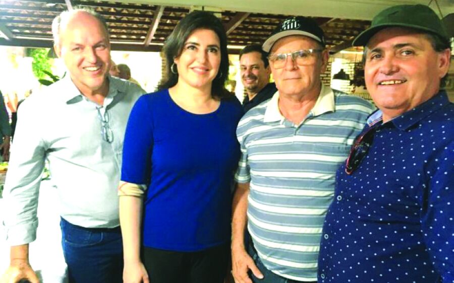 Simone Tebet vem em Coxim e reafirma compromisso com o pré-candidato a prefeito Edvaldo Bezerra(MDB)
