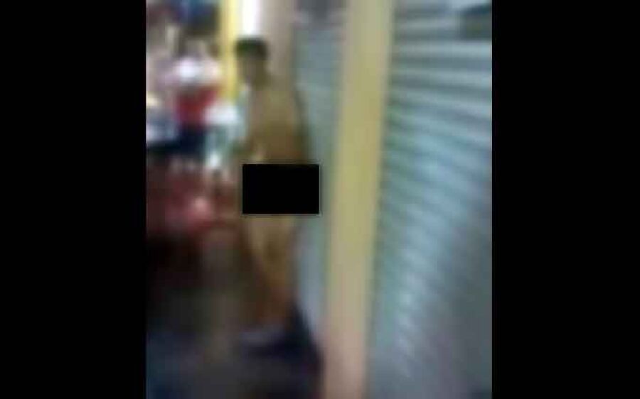 Jovem é largado pelado por ladrões porque reagiu a assalto no ponto de ônibus na Capital