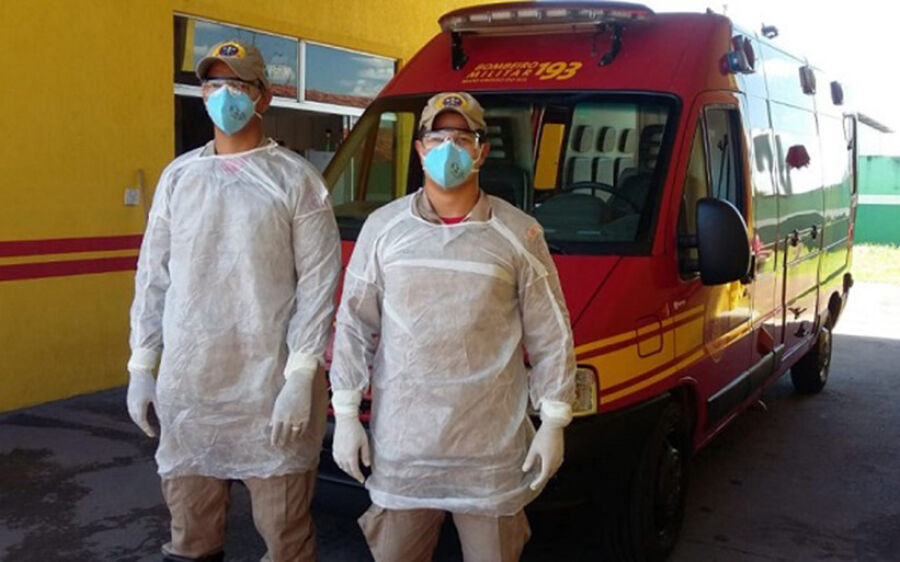 Bombeiros recebem kits para atender eventuais vítimas de coronavírus