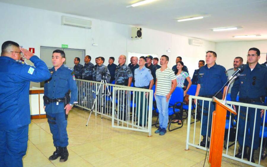 Polícia militar de Coxim realiza instrução aos militares