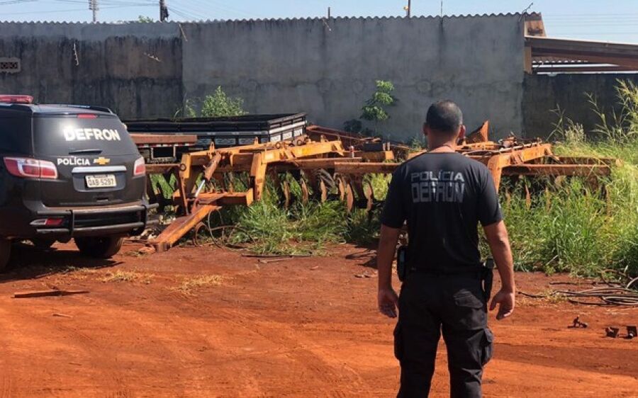 Polícia recupera máquinas agrícolas avaliadas em R$ 180 mil furtadas em fazenda de MS