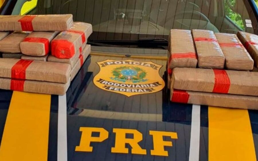 PRF apreende 23,1 Kg de maconha em São Gabriel do Oeste 