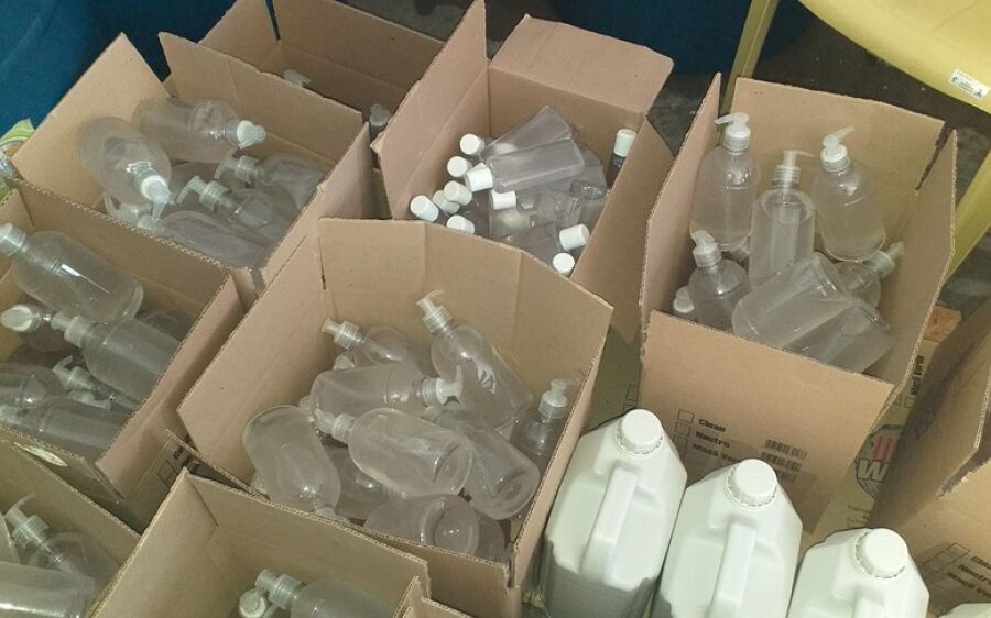 Empresário e primo são presos ao fabricarem álcool gel clandestino