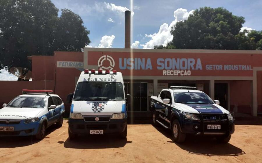 Polícia Militar de Coxim recebe doação de mil litros de álcool 70 da Usina Sonora