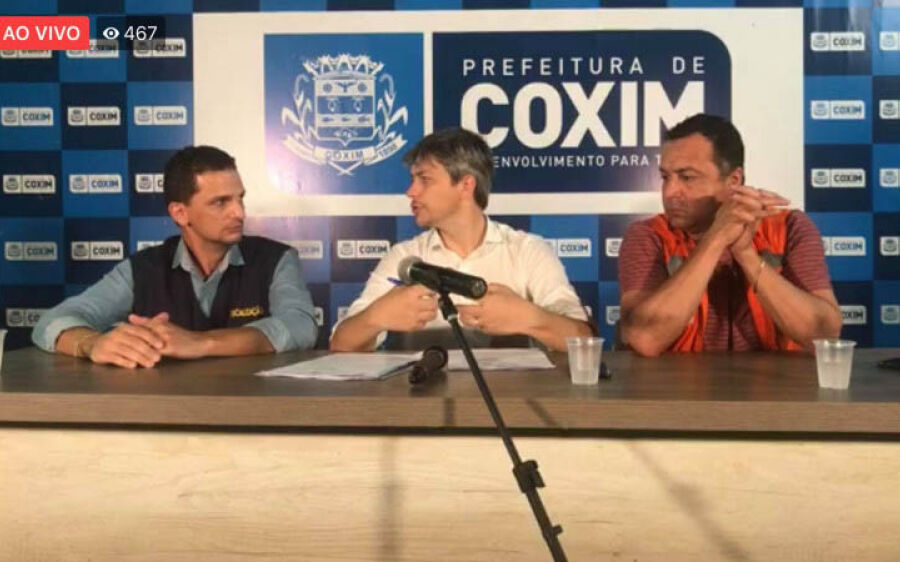 Aluizio mantém aulas suspensas, comércio fechado e estuda toque de recolher em Coxim