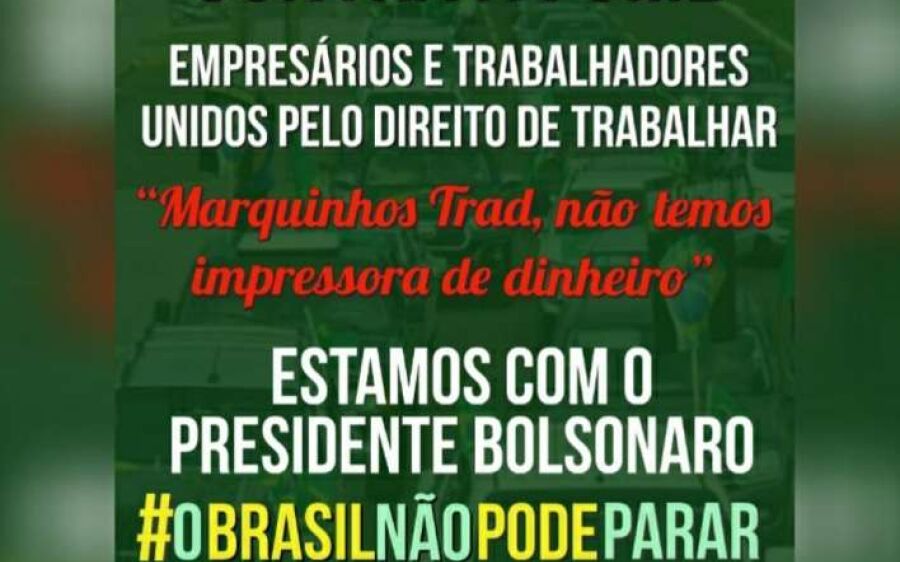 Empresários voltam as ruas para reabrir comércio da capital