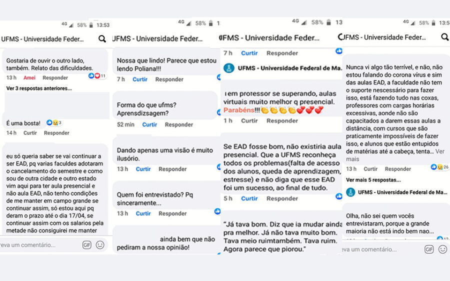 Alunos reclamam de aulas à distância da UFMS e pedem possibilidade de trancar curso
