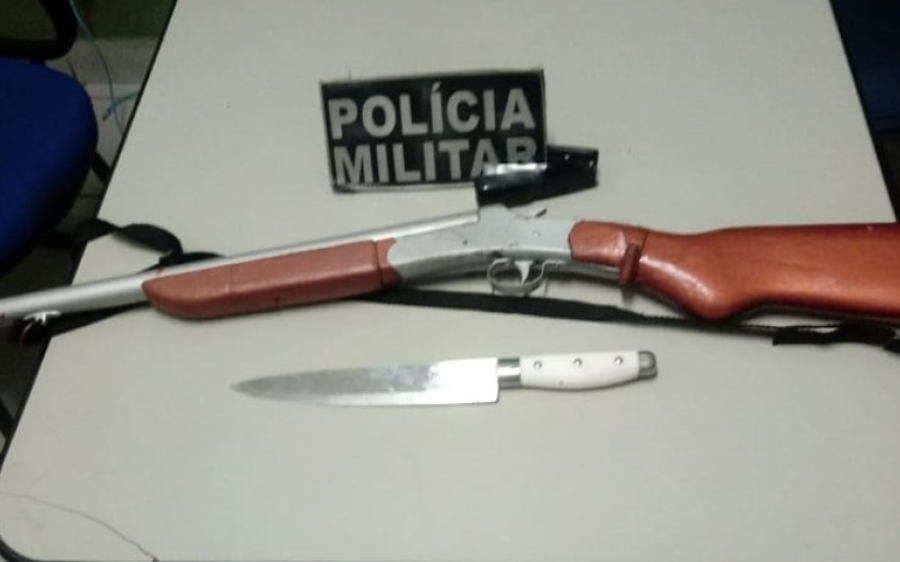 PM prende homem por tentativa de homicídio e apreende espingarda em Camapuã