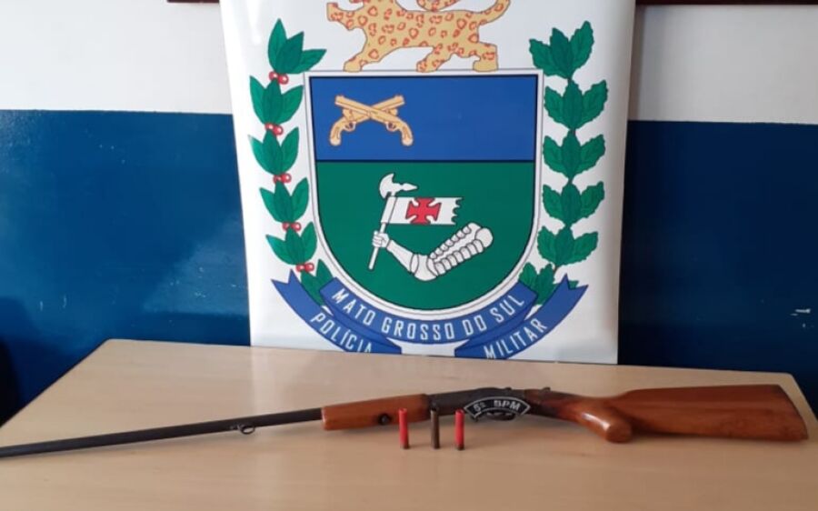 Polícia Militar apreende espingarda em Pedro Gomes