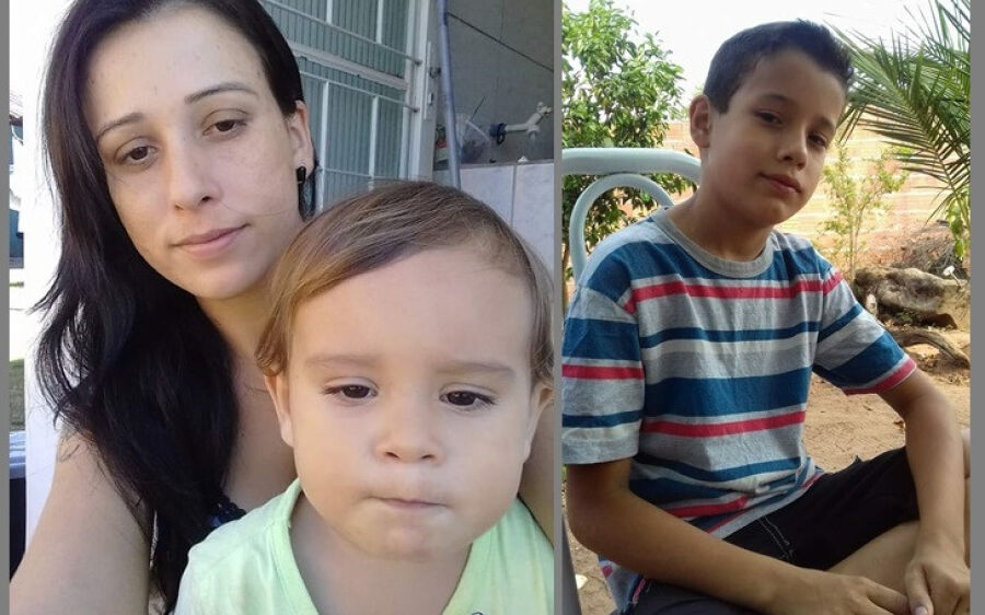 Mulher e filhos desaparecidos durante viagem são localizados e passam bem