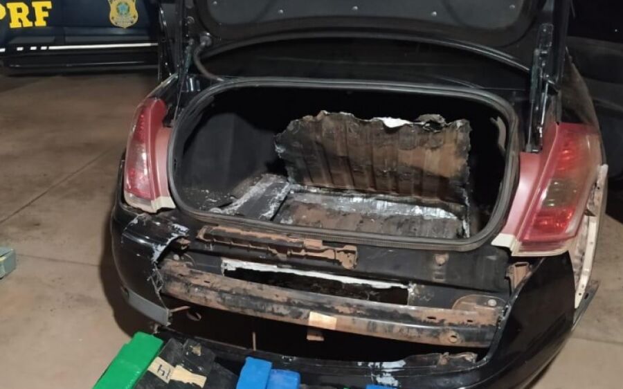 PRF apreende 91 kg de maconha em Camapuã 
