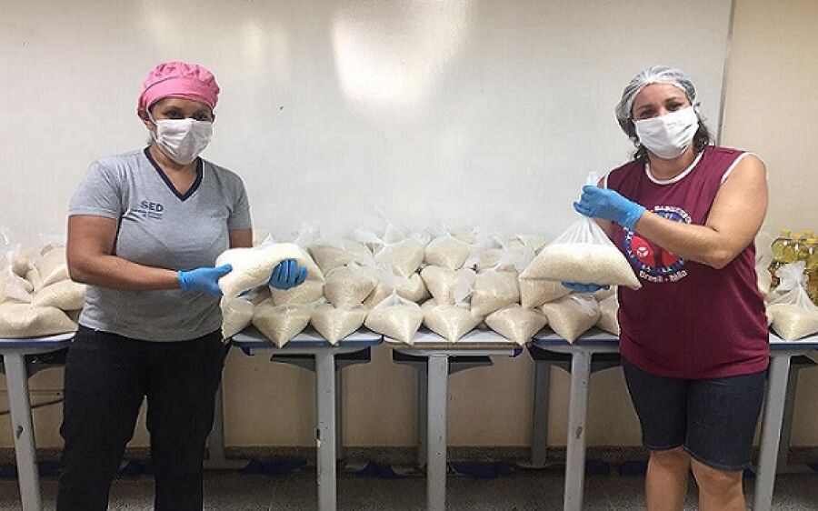 Unidades da REE se mobilizam na montagem e distribuição dos kits de alimentação escolar em todo o MS