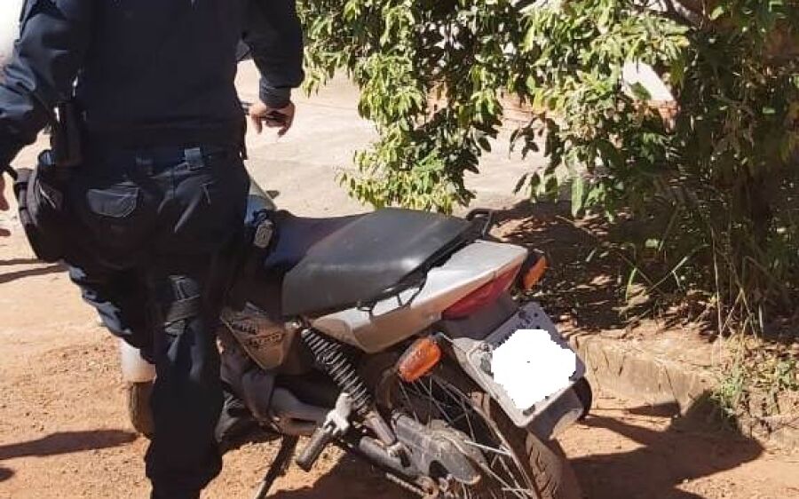 Polícia Militar recupera moto furtada em Rio Verde de MT