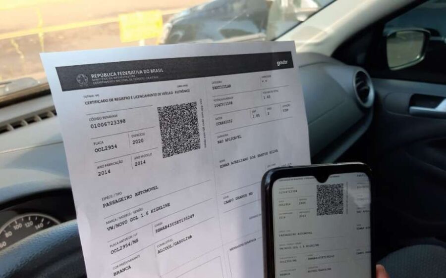 CRLV Digital: Condutores sul-mato-grossenses podem imprimir licenciamento sem sair de casa