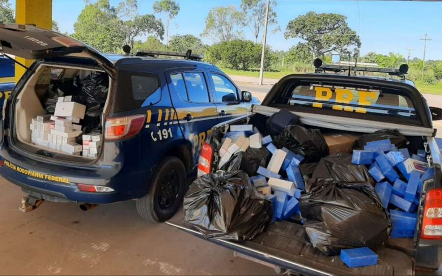 PRF apreende carga de 757 celulares em Coxim 