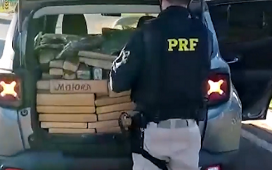Traficante é preso com meia tonelada de maconha em barreira sanitária de MS