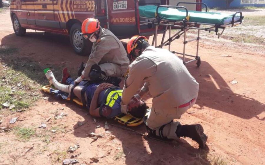 Cerol: motociclista sofre queda por causa de linha de pipa no jardim do Pequi