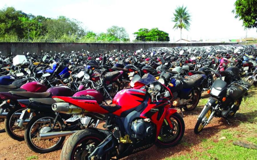 Operação Pátio Zero: Mais de 300 motocicletas  estão disponíveis no próximo leilão do Detran-MS