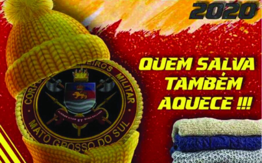 Corpo de Bombeiros realizam campanha do agasalho