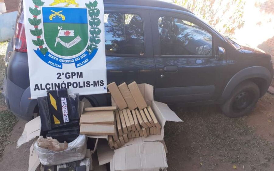 Homens são presos com 107 kg de maconha em Alcinópolis