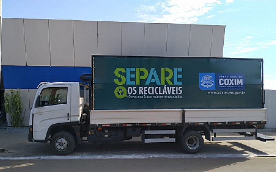 Coleta seletiva domiciliar começa segunda-feira em Coxim