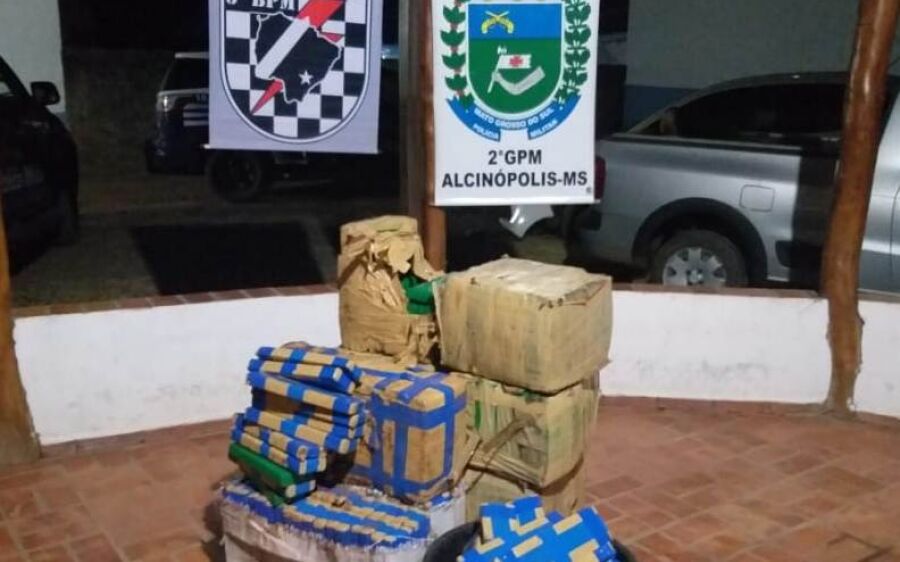 Polícia militar realiza maior apreensão de drogas em Alcinópolis