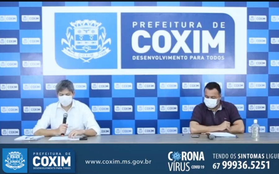 Em Coxim 90% dos infectados viajaram, receberam visitas ou confraternizaram em casa 