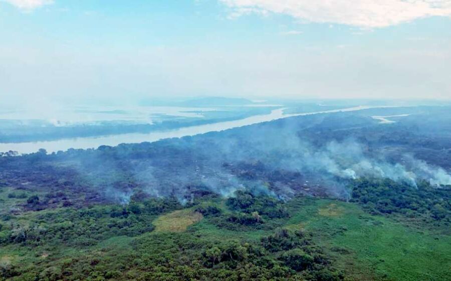 Com incêndio se propagando no Pantanal, tempo seco será crítico em MS até setembro