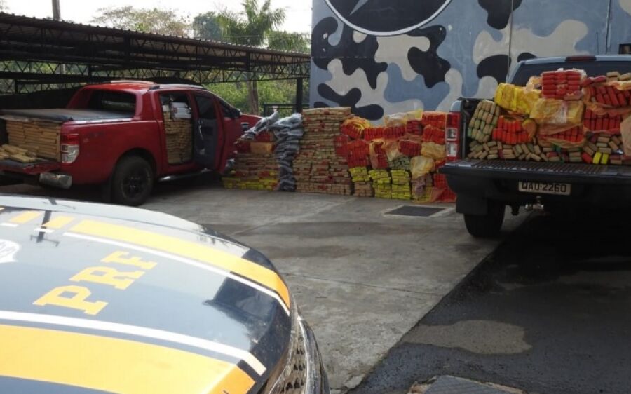 PRF e Batalhão de Choque da PMMS apreendem mais de 3 toneladas de maconha em Campo Grande (MS)