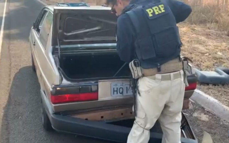 PRF apreende 38 quilos de maconha e prende batedores em Camapuã