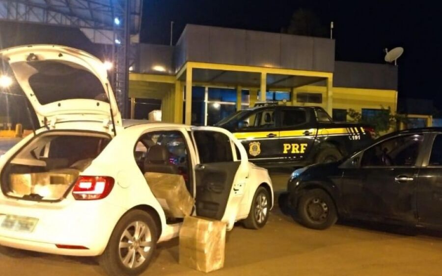 PRF apreende 394 Kg de maconha e prende batedor em São Gabriel do Oeste 