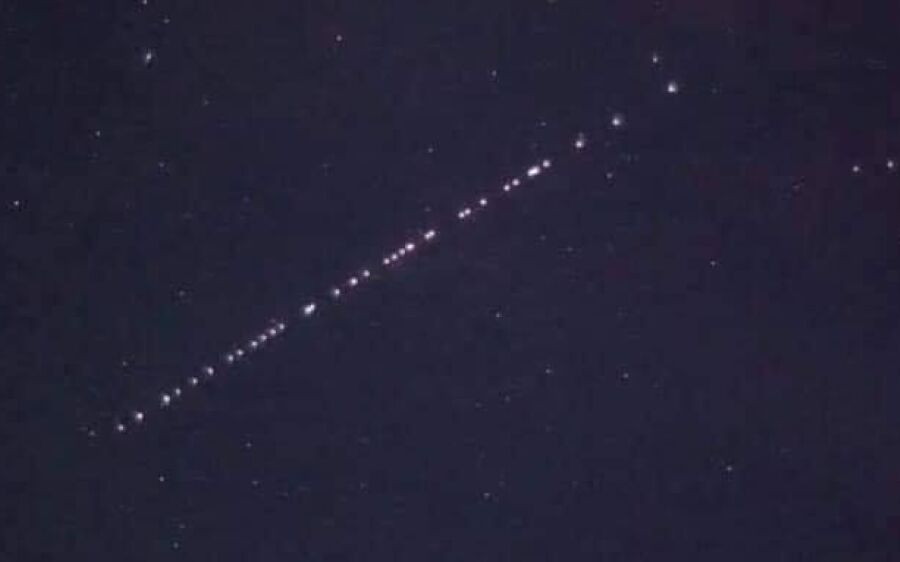 ‘Luzes estranhas’ no céu de MS têm explicação: são satélites da SpaceX