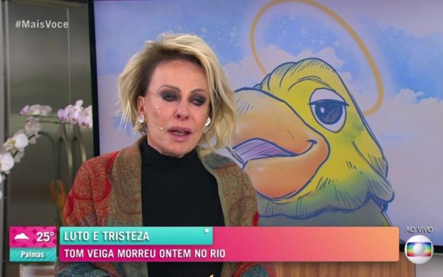 Ana Maria Braga chora em homenagem a Tom Veiga, intérprete do Louro José