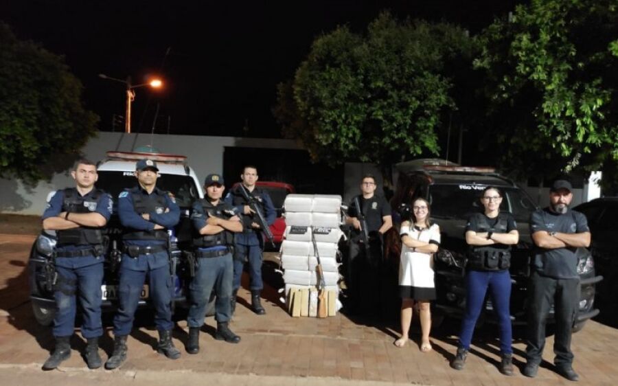 Polícias Militar Civil apreendem mais 400 quilos de maconha em Rio Verde de Mato Grosso